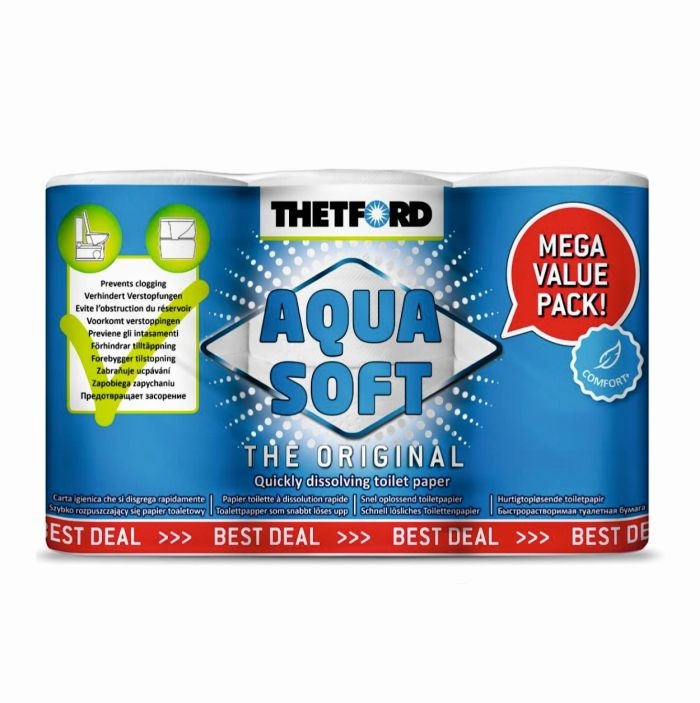 Papier toaletowy Aqua Soft – Thetford – 6 sztuk/opakowanie