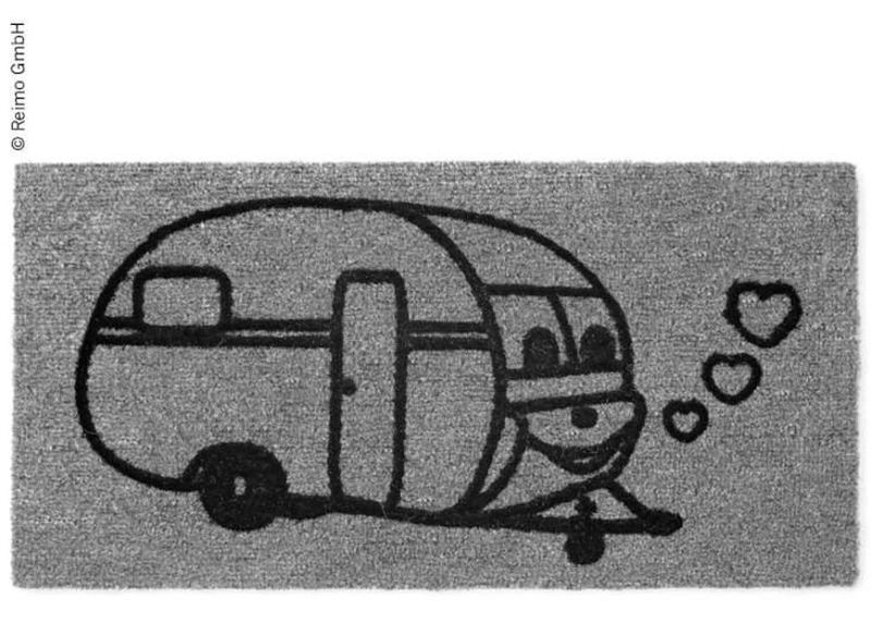 Wycieraczka – Caravan 50×25 – Arisol przyczepka z serduszkami