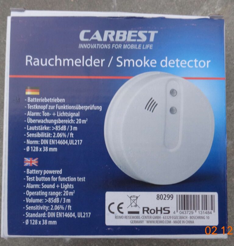 czujnik dymu Carbest „Smoke detector” na baterie