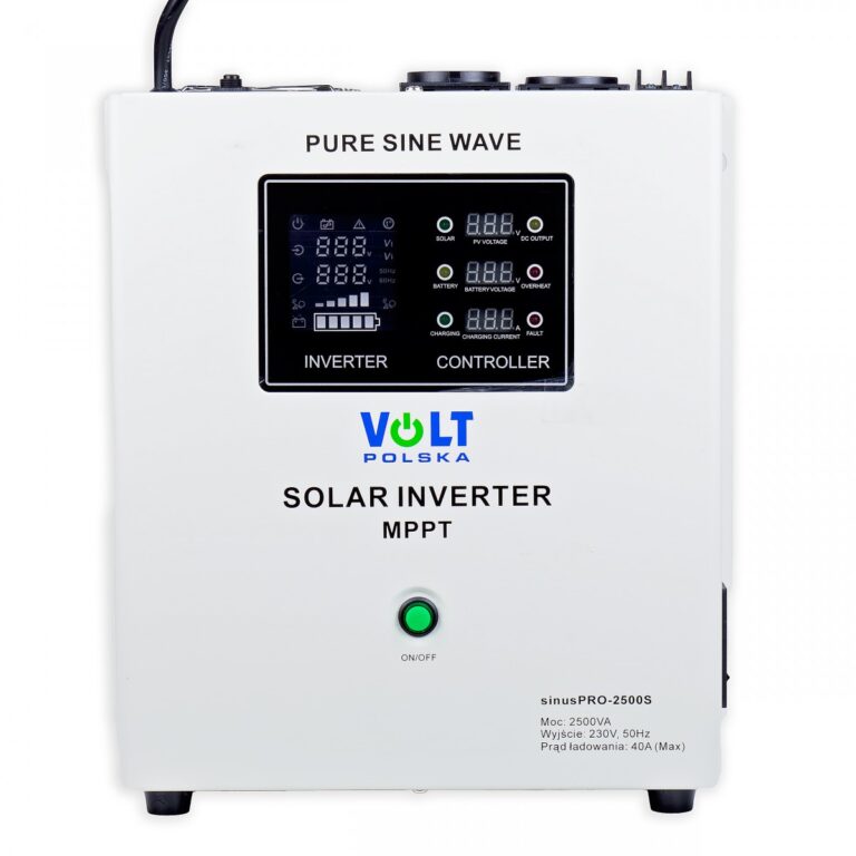 Inwerter solarny SINUS PRO 2500S 24/230V (1800/2500W) + MPPT 40A 24-100V (OFF-GRID)