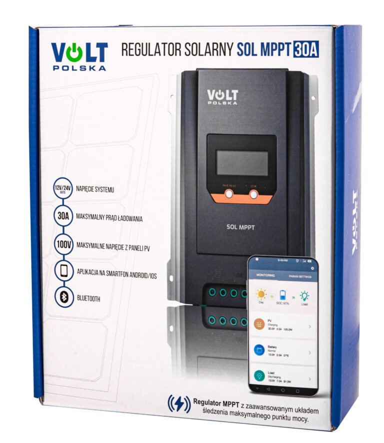 Volt Regulator solarnu SOL MPPT 30A 12V/24V Blue
