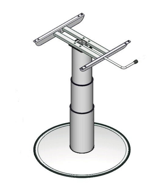 Noga stołu pneumatyczna 320–695 mm