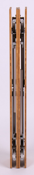 Stół bambusowy HOLIDAY TRAVEL rama aluminiowa 100x65x42/65cm