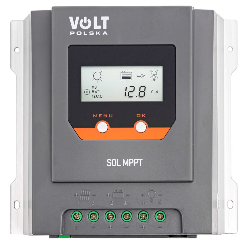 Regulator solarny SOL MPPT 20A (100V) 12/24V + LCD + BLUETOOTH Volt