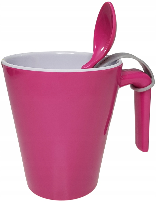 Kubek z łyżeczką Mug&Spoon – Brunner różowy