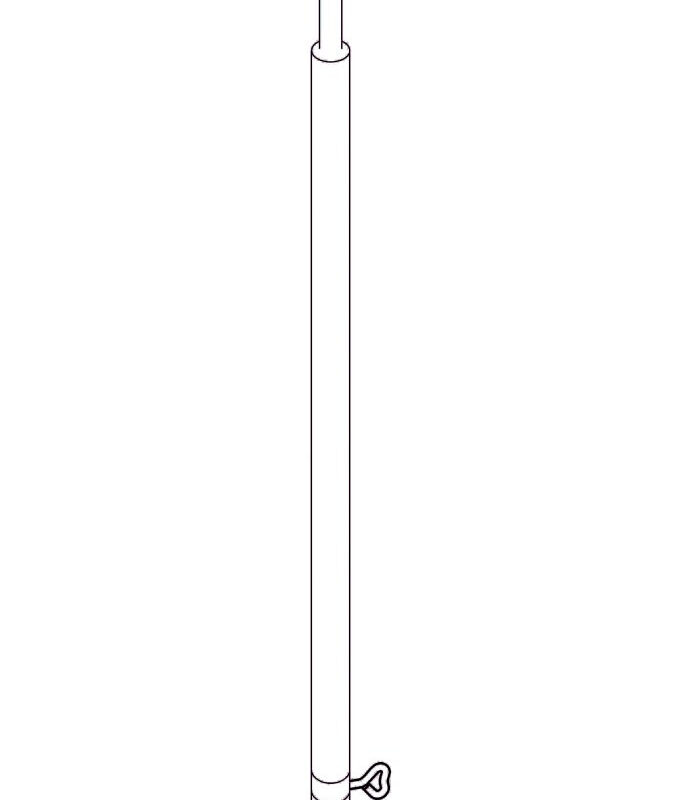 Rurka stelaża do przedsionka Ø 25mm 100cm 2szt – dodatkowy element