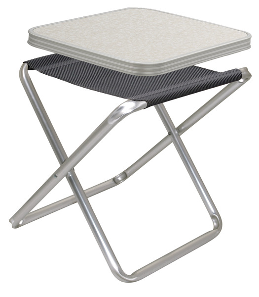 Taboret kempingowy, stołek stołowy TORTUGA ze zdejmowanym blatem MDF