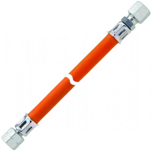 wąż gazowy elastyczny 1/4 LH-UEM x RVS10 x 40cm PS 10 bar