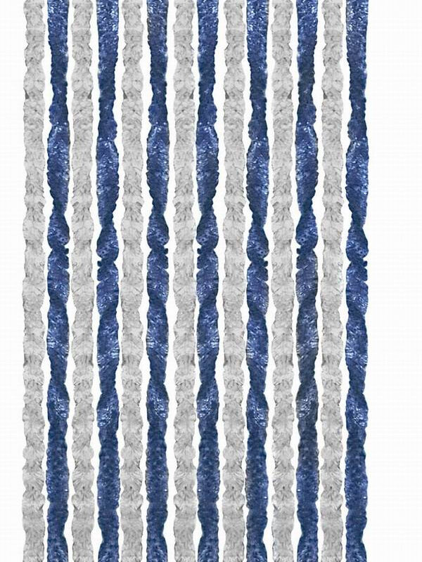 Kotki do drzwi 56×205 cm biało/niebiesko/szare
