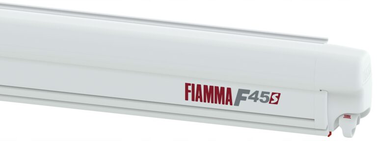 Markiza ścienna Fiamma F45S 400cm kaseta biała Polar White materiał Royal Grey
