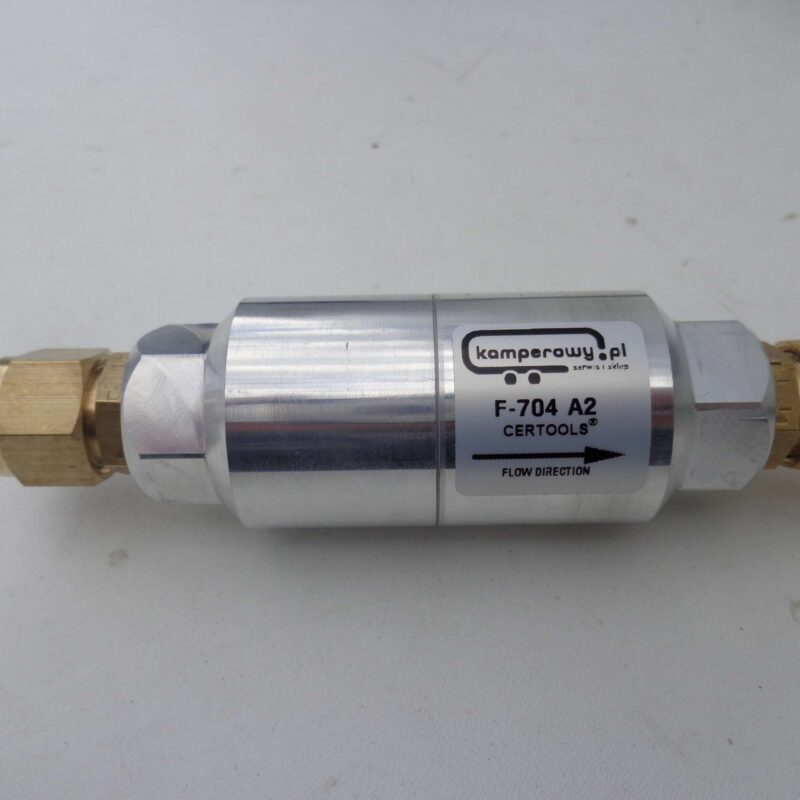 filtr Certools F-704 prosty pod przewód elastyczny fi8mm