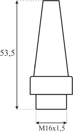 wkład filtra podłużnego pod przewód elastyczny F-704