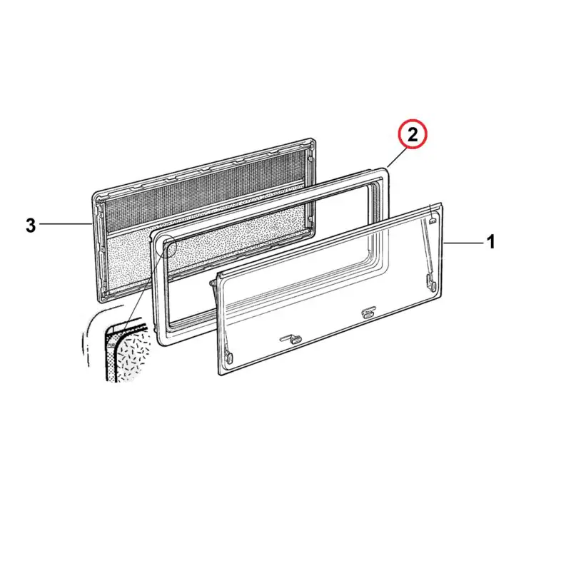 Rama okna bocznego 900×600 – Dometic